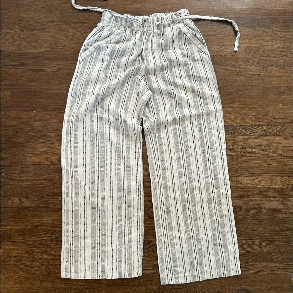 Striped linen style Pants